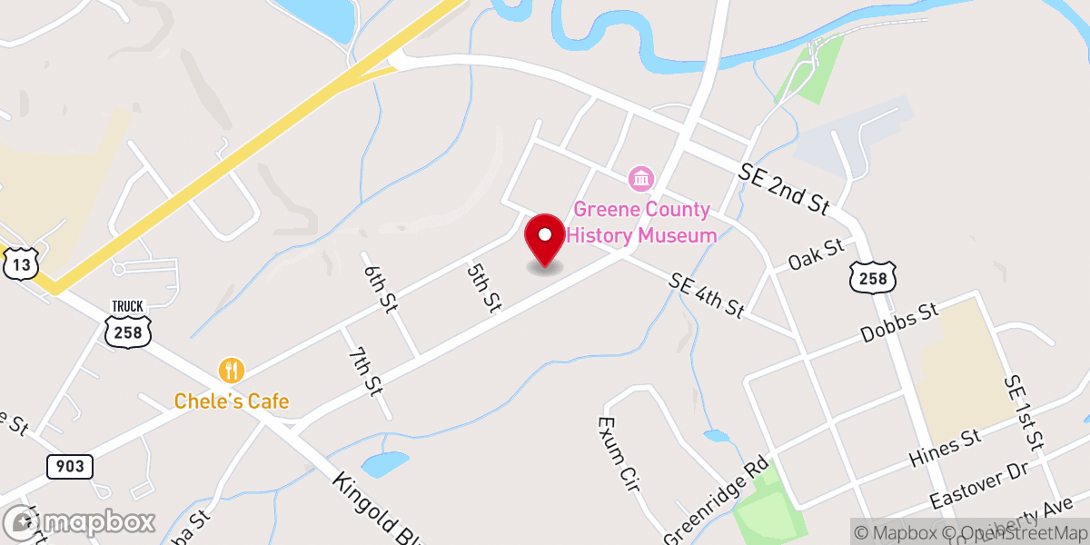 Map showing location of Calvary Memorial United Methodist