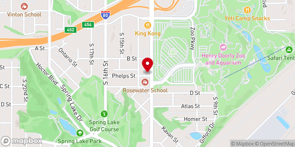Map showing location of Korean Presbyterian Church