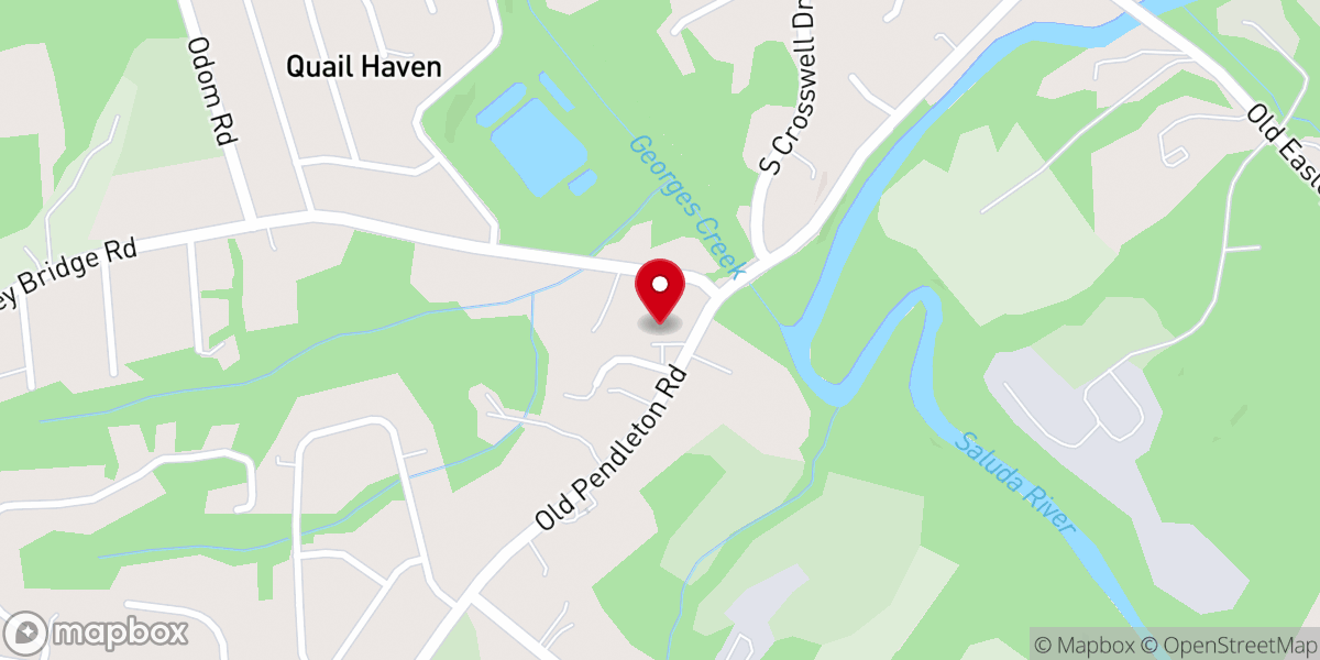 Map showing location of Riverview Baptist Church