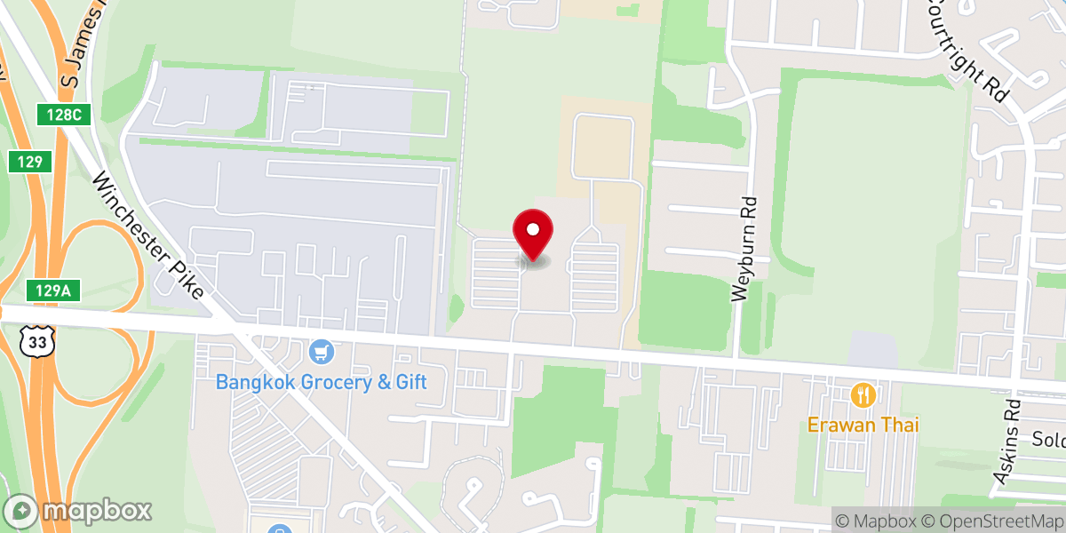 Map showing location of First Church of God