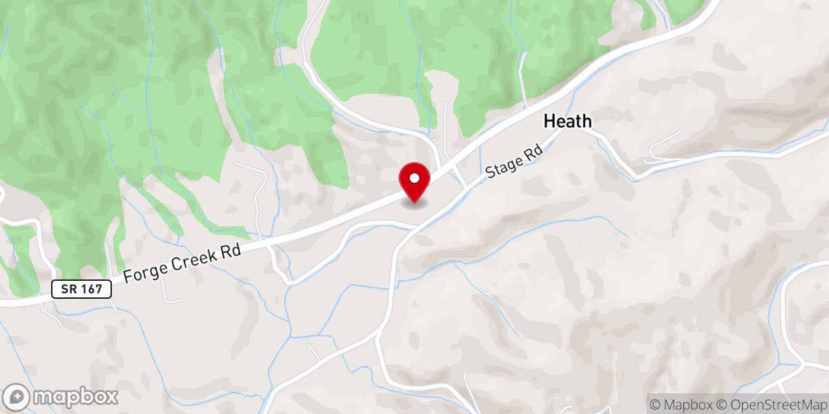 Map showing location of Nelson Chapel Family Life Center