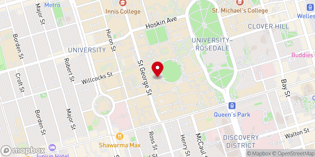 Map showing location of Knox College Chapel