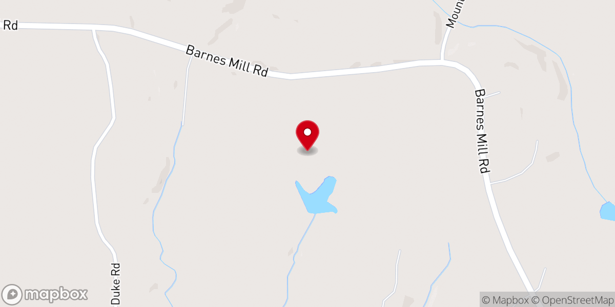 Map showing location of Pine Eden Christian Retreat
