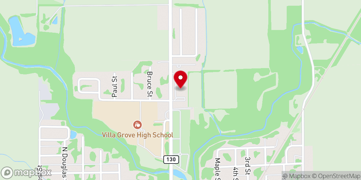Map showing location of First Christian Church