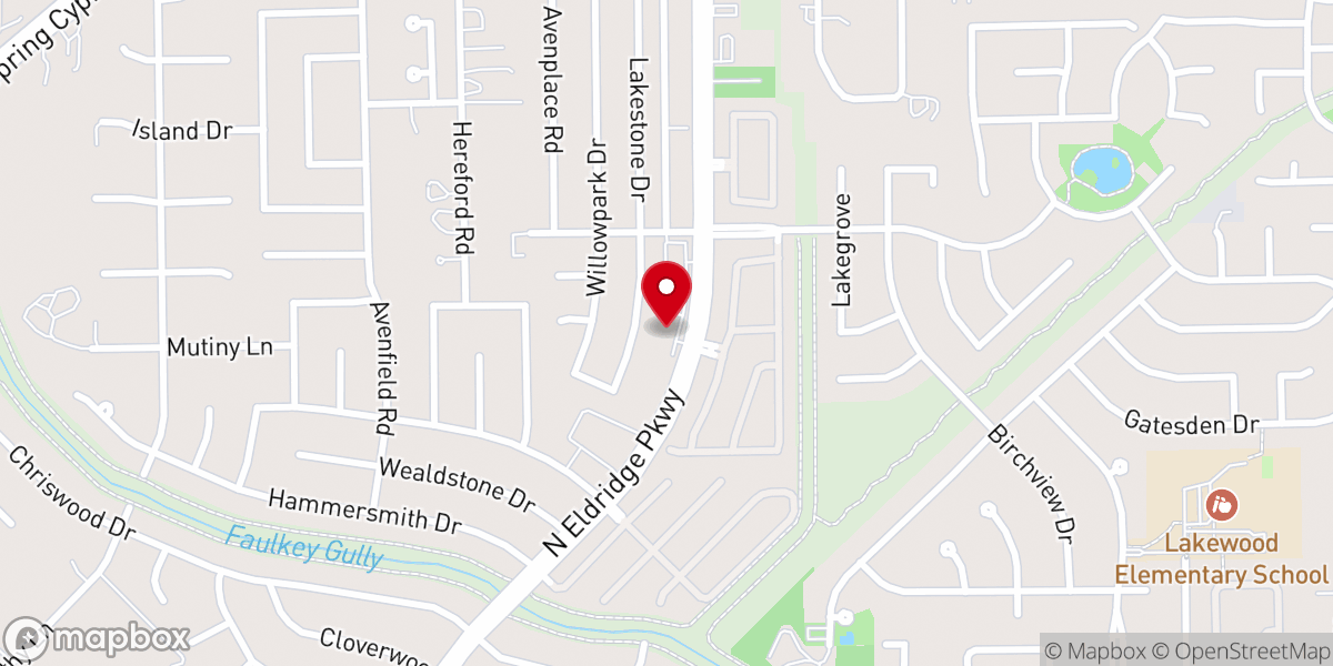 Map showing location of Cornerstone Church