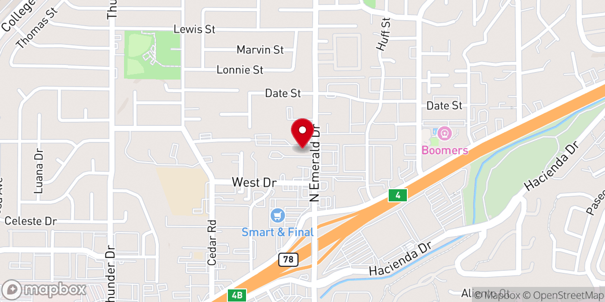 Map showing location of Tri-City Bible Church