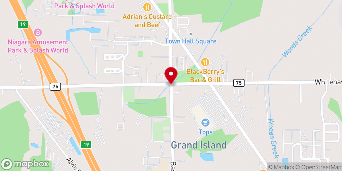 Map showing location of Cross River Church