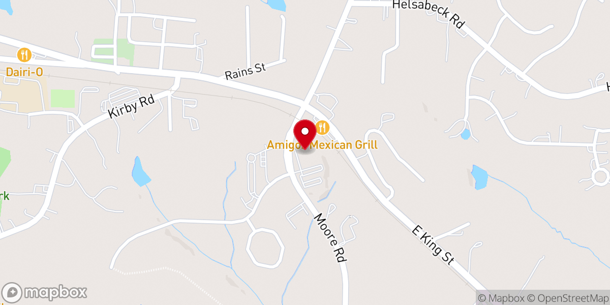 Map showing location of Stokes Family YMCA