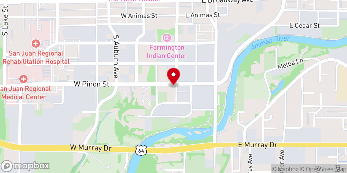 Map showing location of Faith Baptist Church