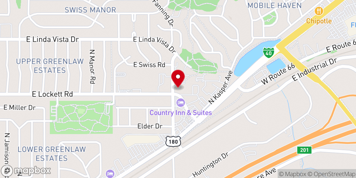 Map showing location of Hope Community Church