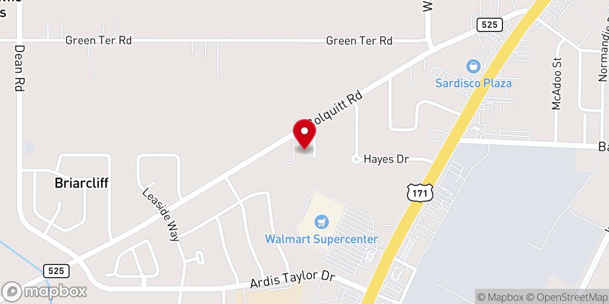 Map showing location of Covenant Fellowship Church