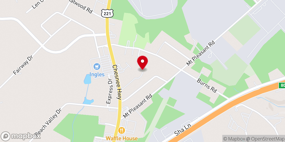 Map showing location of International Baptist Church