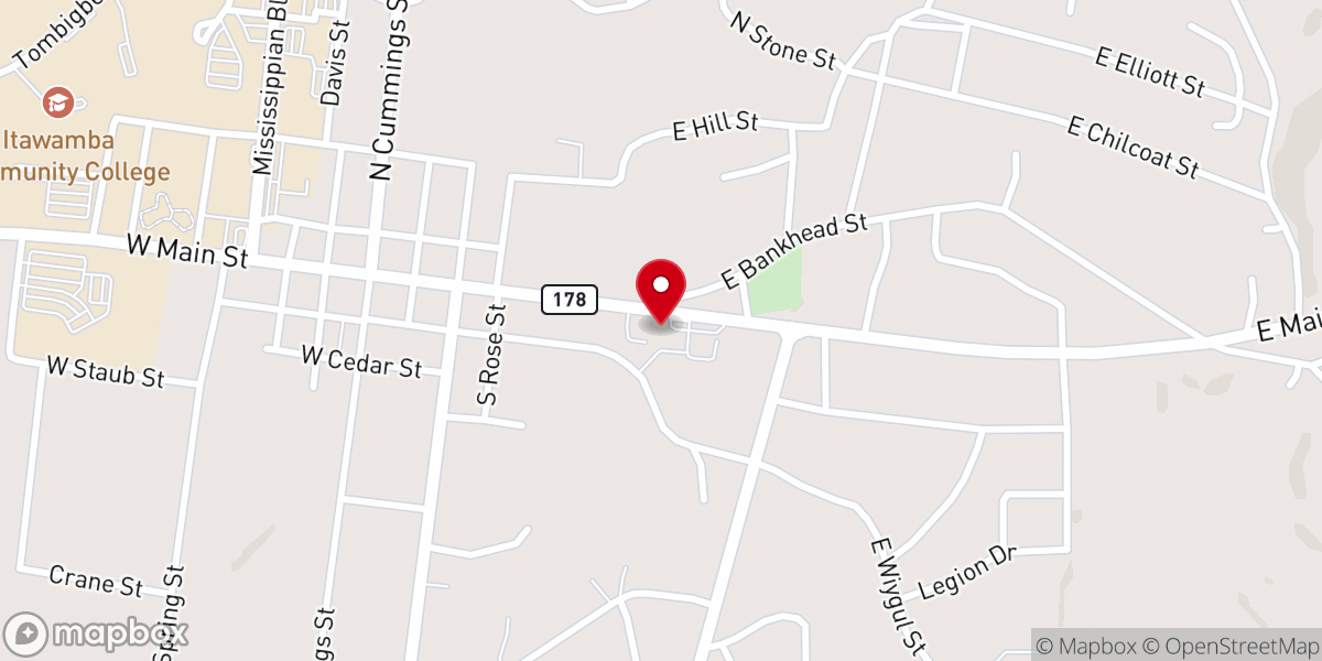 Map showing location of Orchard Fulton