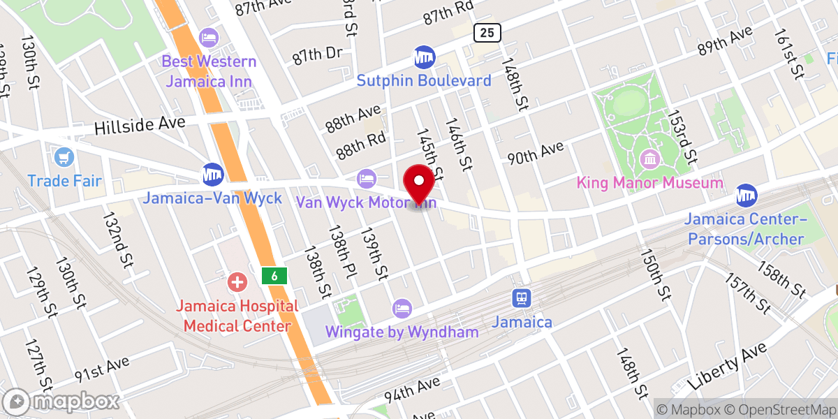 Map showing location of Bible Believers Assembly