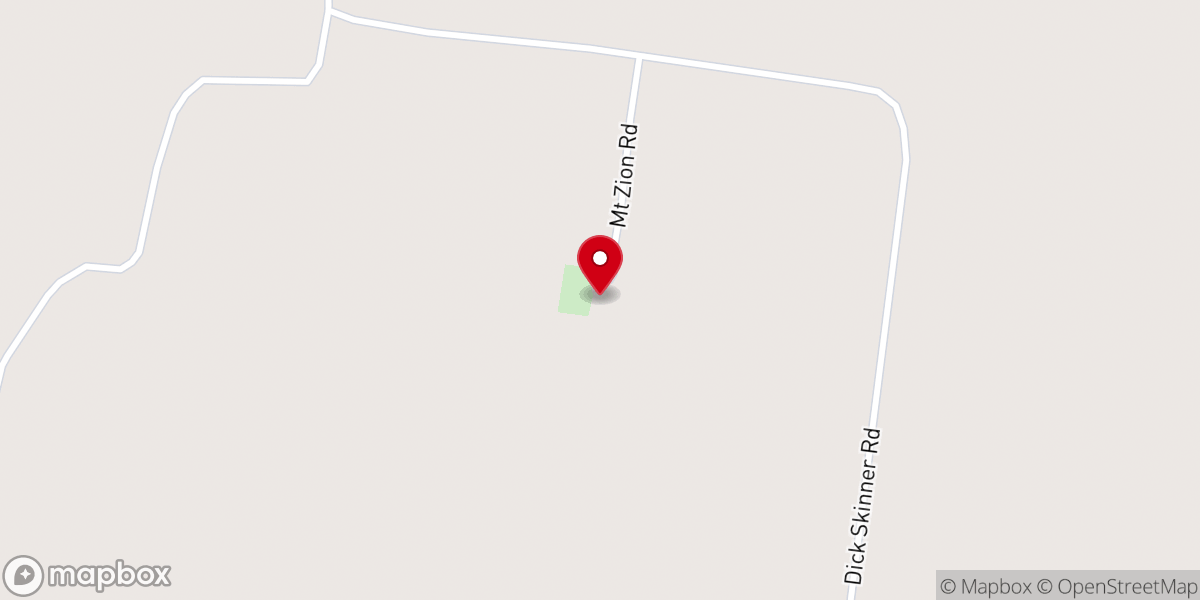 Map showing location of Mt Zion CME Church