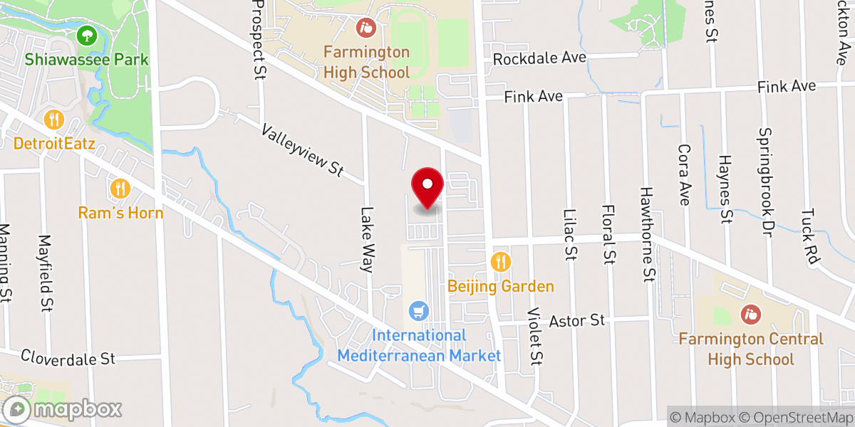 Map showing location of Freedom Church / Freedom Gateway Center