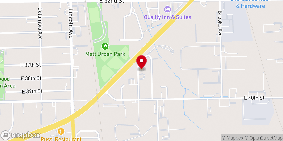 Map showing location of Zion Chapel