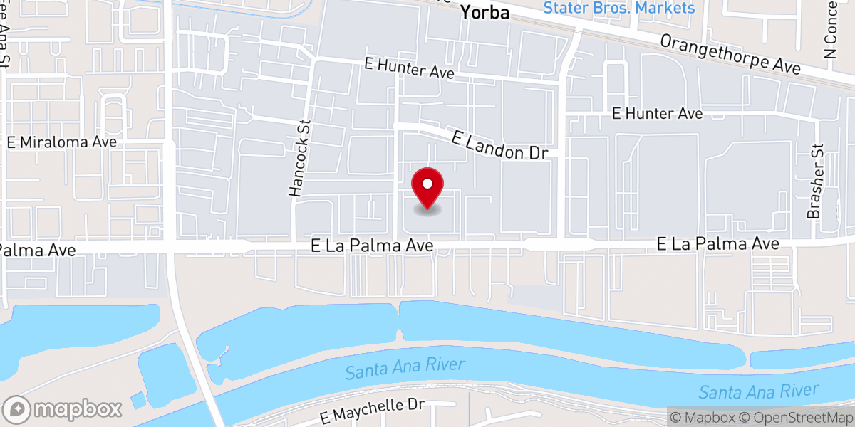 Map showing location of Cornerstone Church