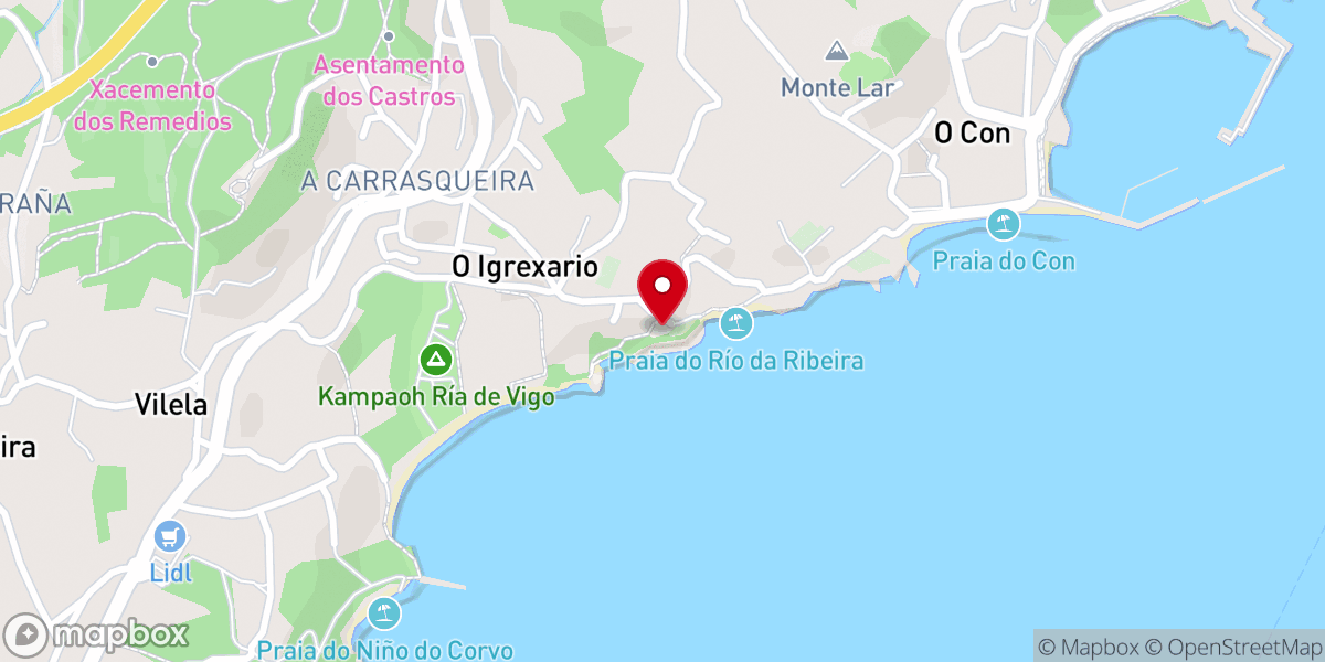 Map showing location of Iglesia de San Juan de Tirán