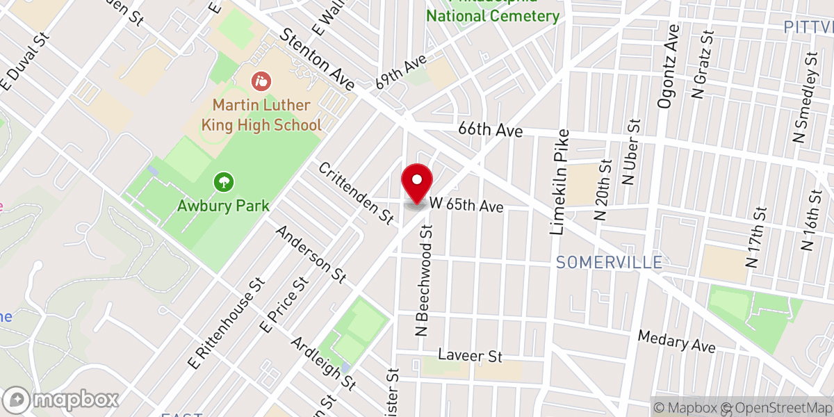 Map showing location of Pentecostal Bridgegroom Temple