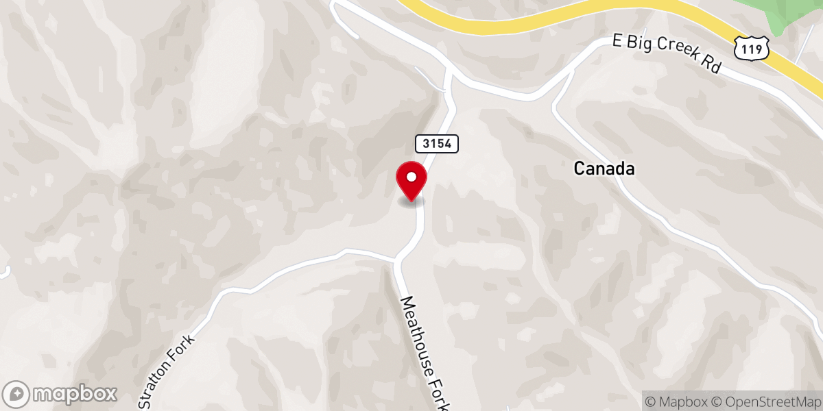 Map showing location of Canada Freewill Baptist Church
