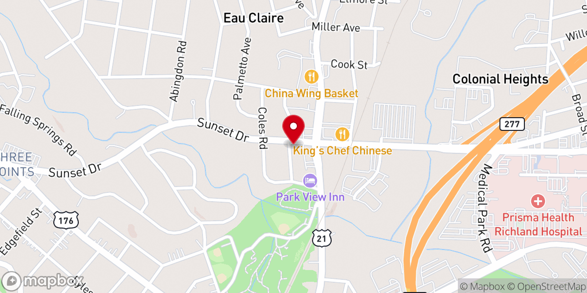Map showing location of Fruit of the Spirit Christian