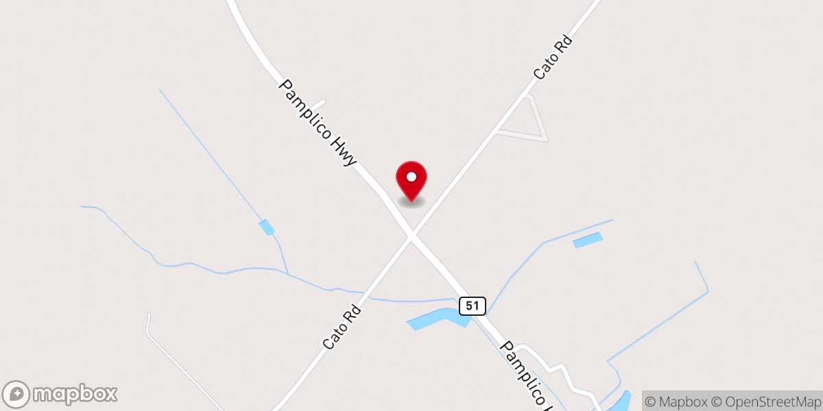 Map showing location of Elizabeth Church