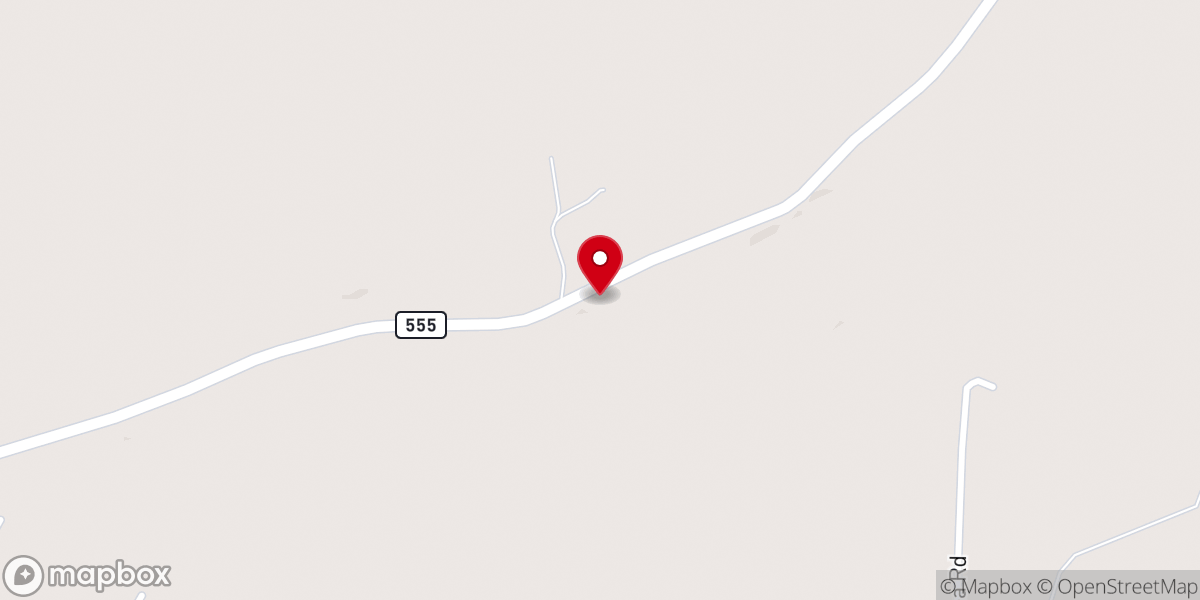 Map showing location of Pine Grove Church