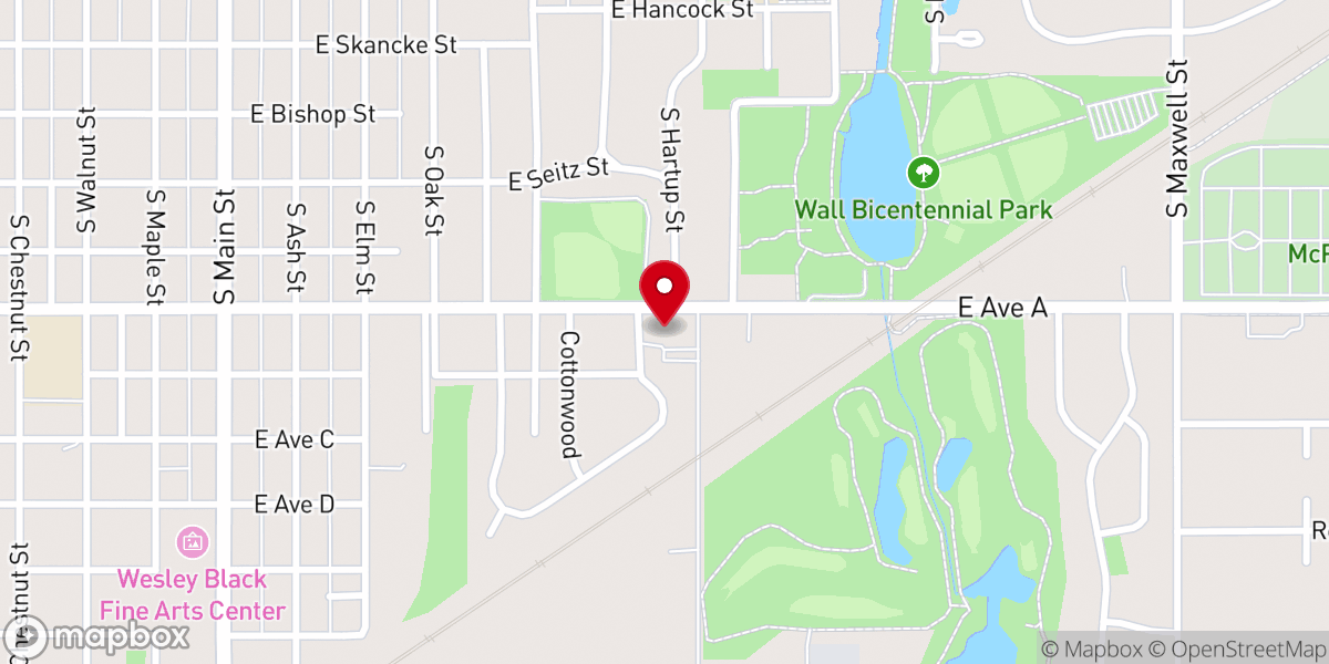 Map showing location of McPherson Church of Christ