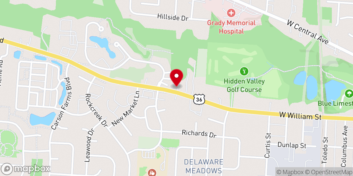 Map showing location of Valleyview Evangelical Friends