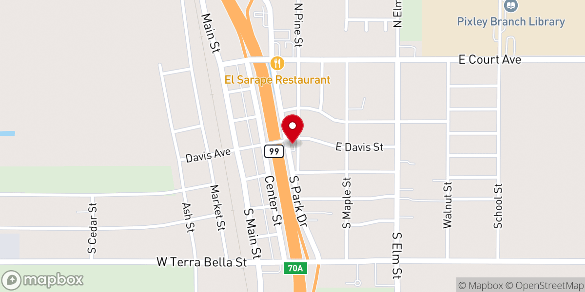 Map showing location of United Brethren Church