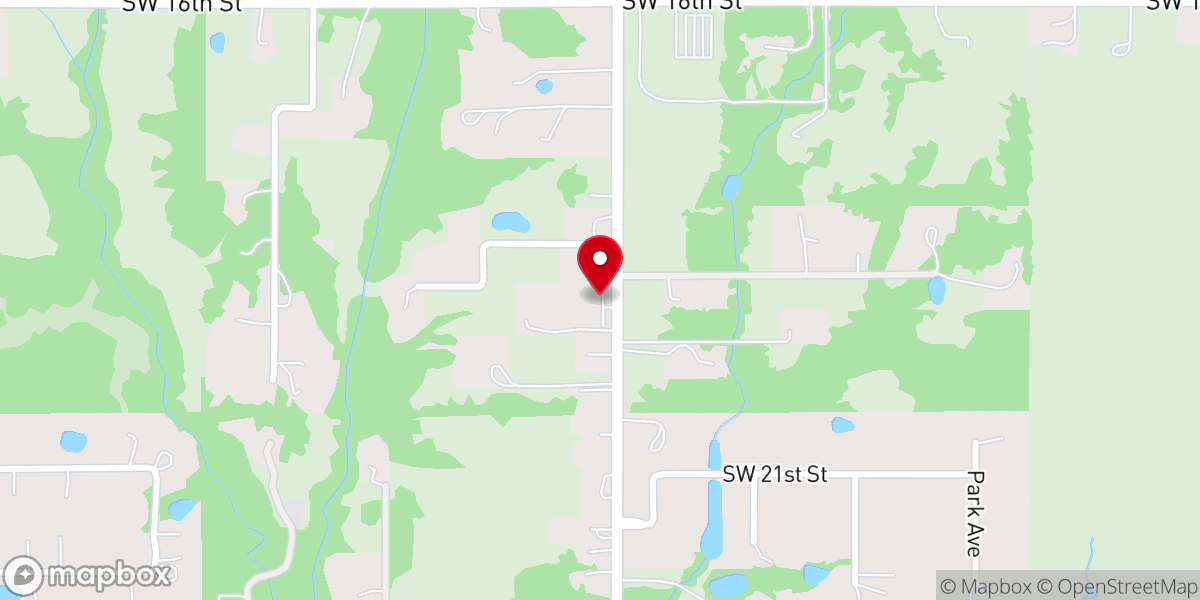Map showing location of Maranatha Baptist Church