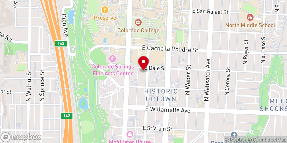 Map showing location of All Souls Unitarian Universalist Church