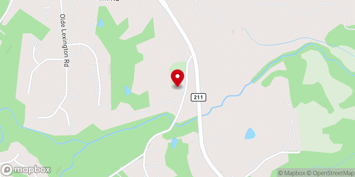 Map showing location of Bethlehem Church