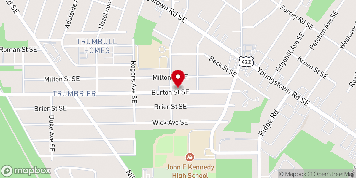Map showing location of St. Teresa of Calcutta Parish, St. James Church
