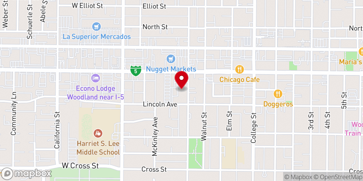 Map showing location of St John's United Church of Christ