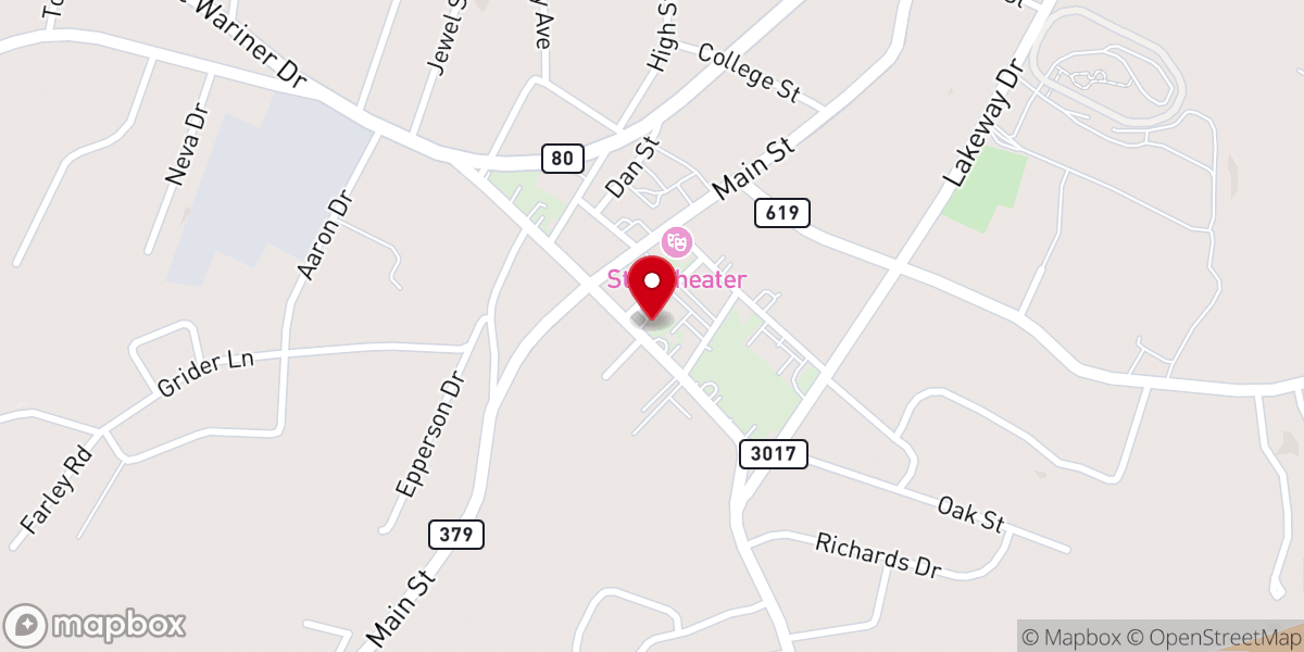 Map showing location of The Church at The Springs