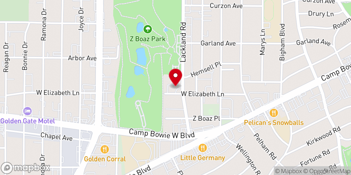 Map showing location of Christ the King Anglican Church