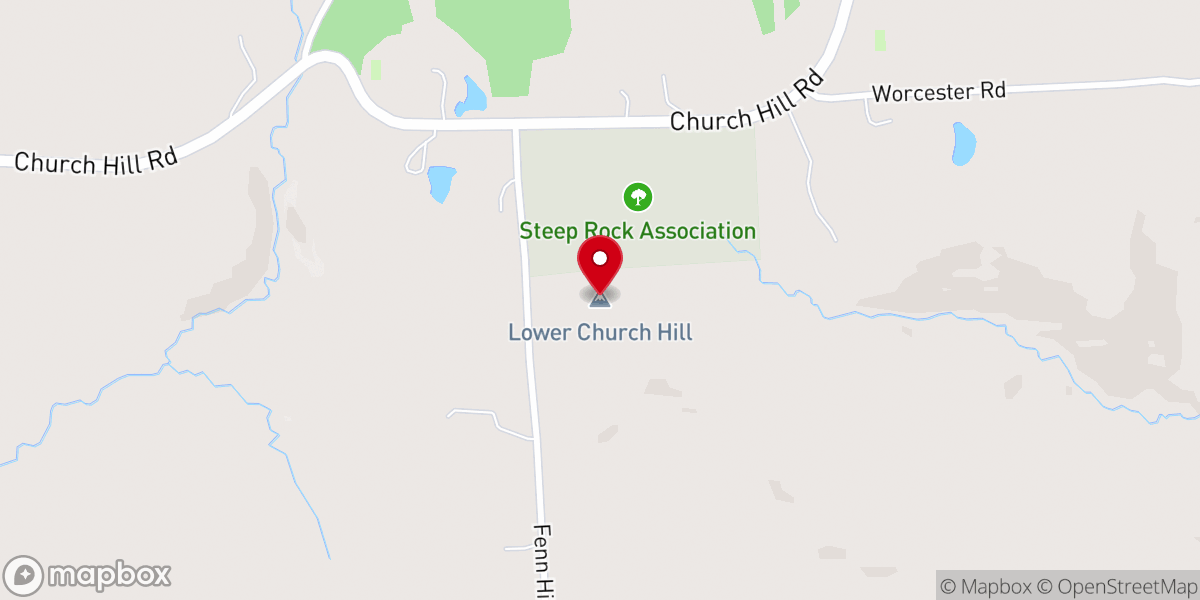 Map showing location of Lower Church Hill
