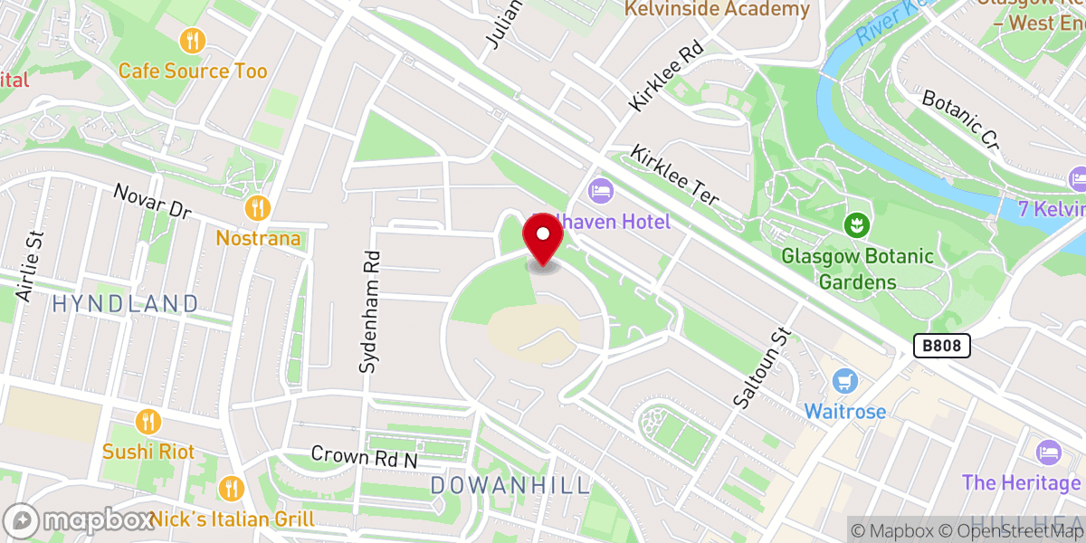 Map showing location of Greek Orthodox Cathedral of Saint Luke