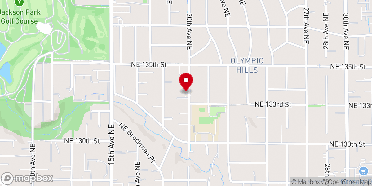Map showing location of Church of Christ North Seattle