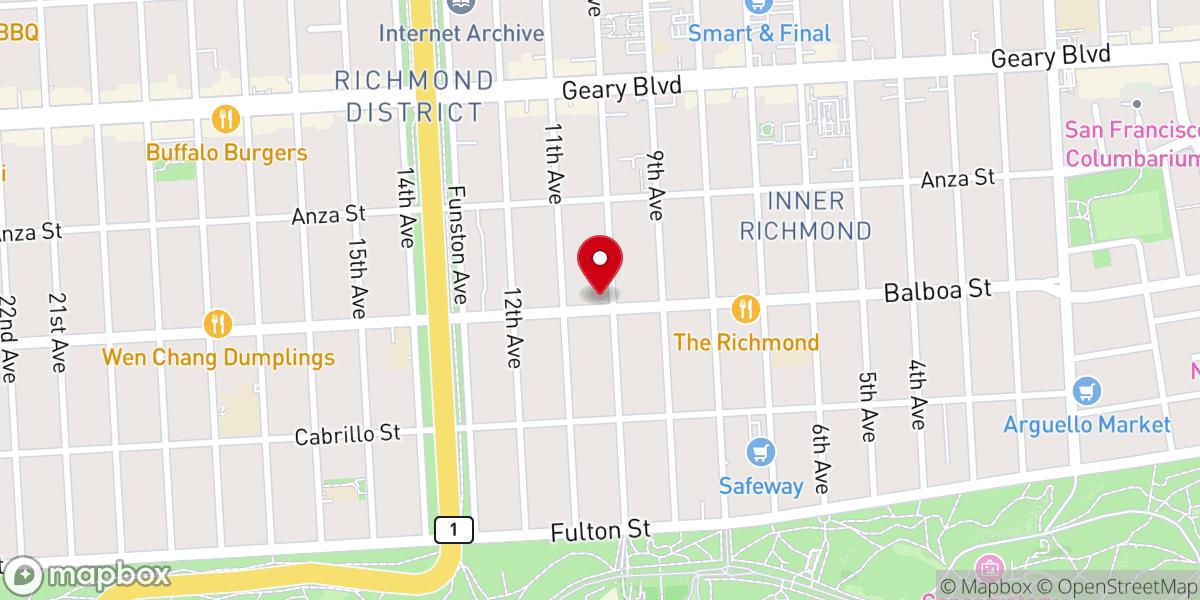 Map showing location of Chinese Grace Baptist Church