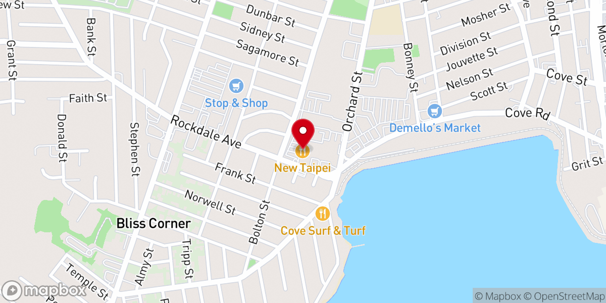 Map showing location of New Bedford Sul