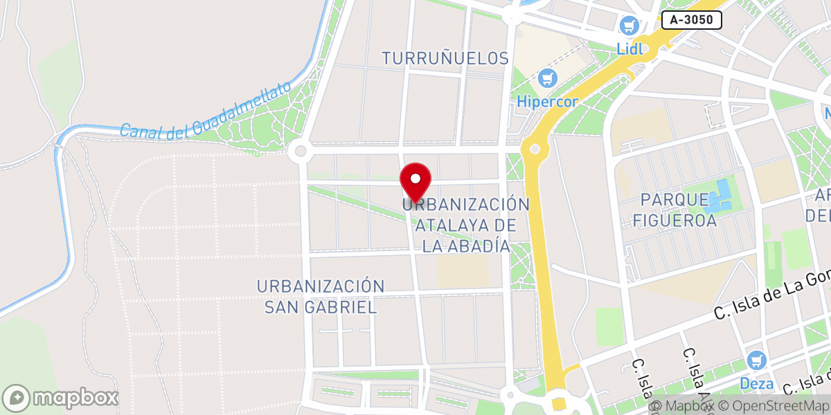 Map showing location of Parroquia de San Juan Pablo II