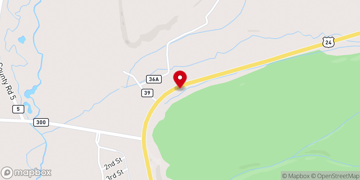 Map showing location of Red Chapel of Leadville