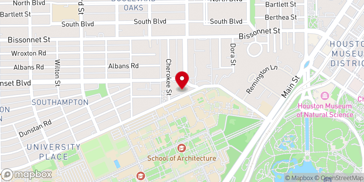 Map showing location of First Christian Church