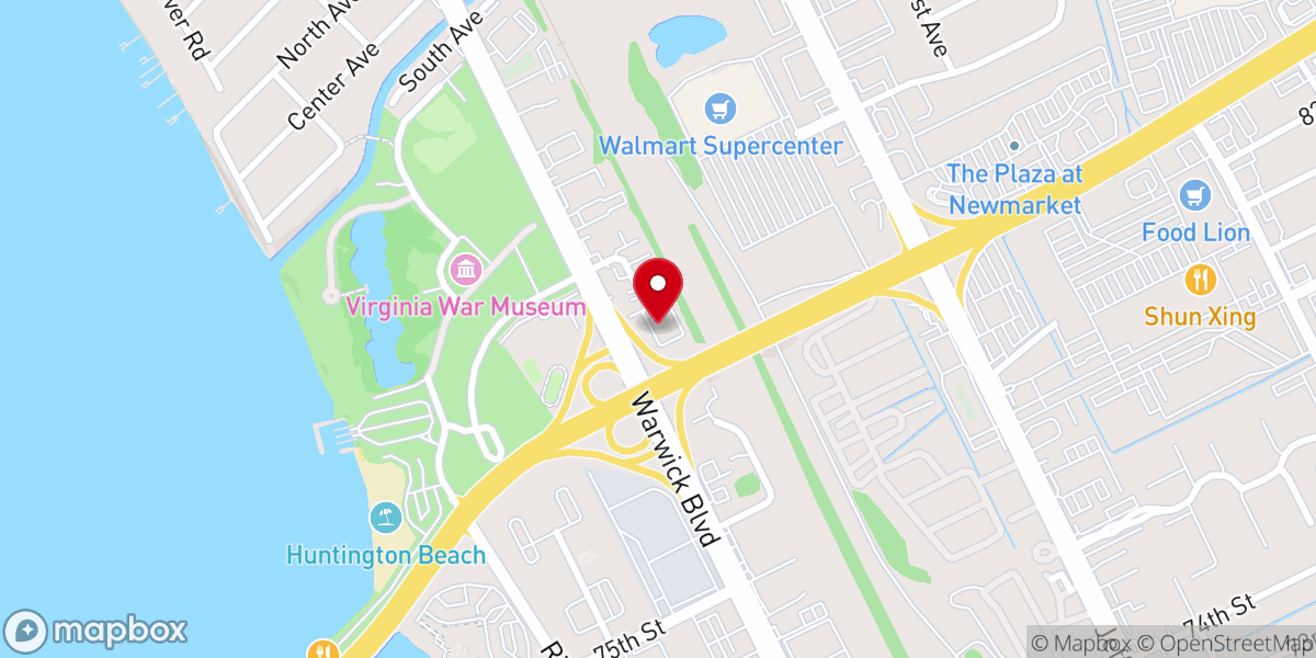Map showing location of The Potter's House Christian Church