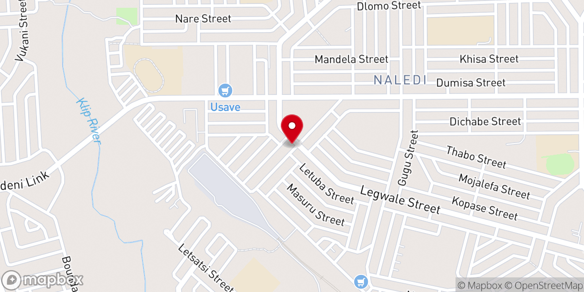 Map showing location of Our Lady of Mercy Catholic Church
