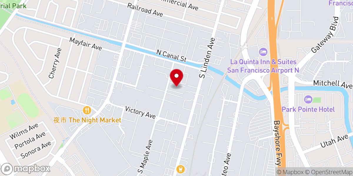Map showing location of Word Of Faith By The Bay- SF