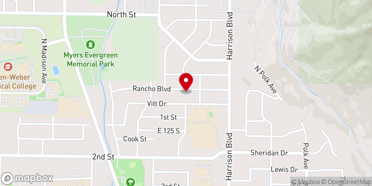 Map showing location of Trinity Evangelical Free Church